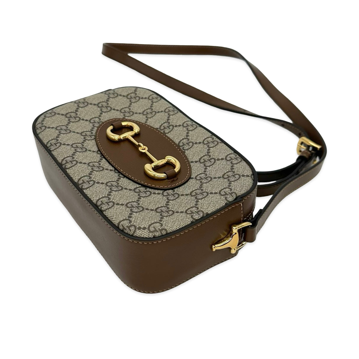GUCCI: GG Supreme Horsebit 1955 Mini Camera Bag