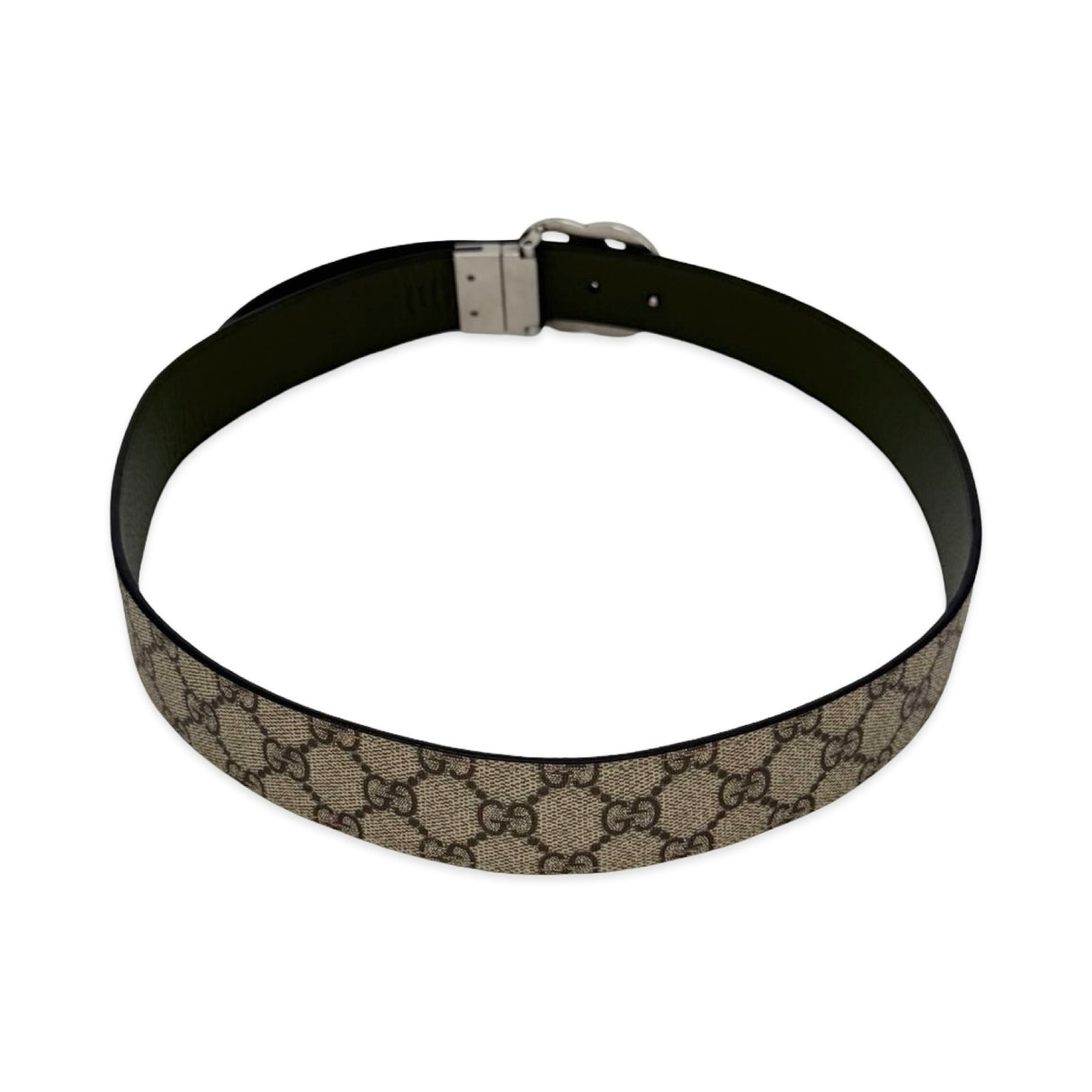 GUCCI: GG Supreme Reversible Marmont Belt