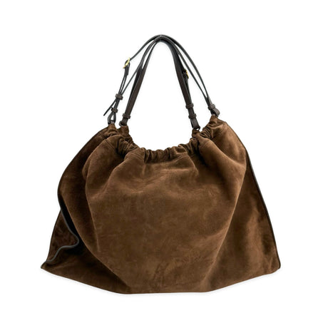 GUCCI: Suede Large Blondie Hobo