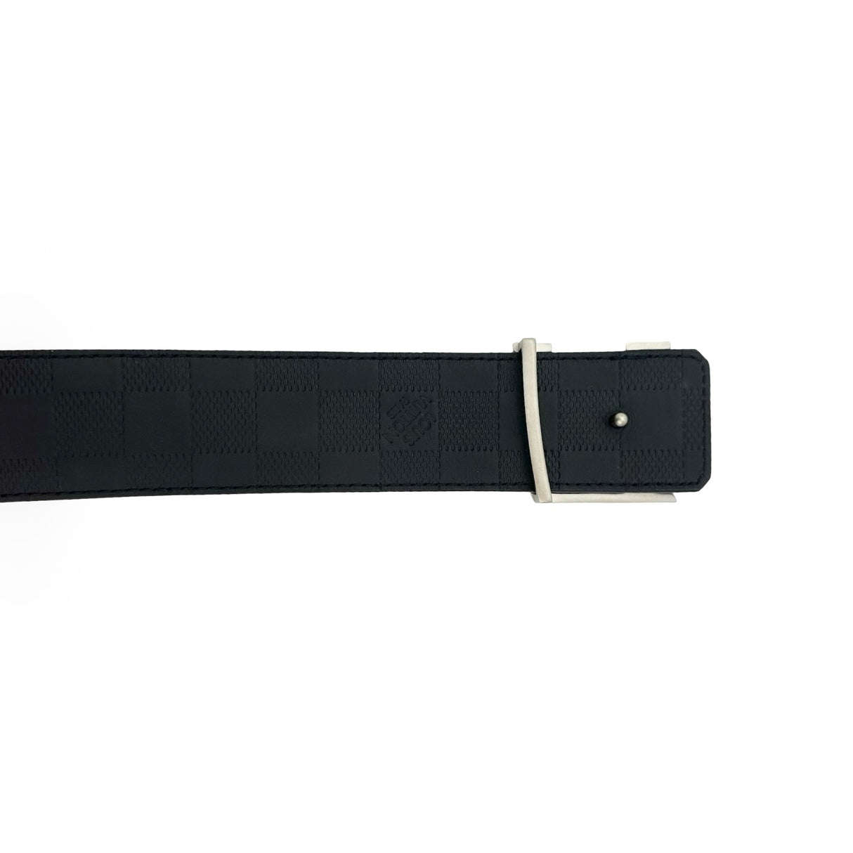 LOUIS VUITTON: Damier Graphite 40mm Reversible Initiales Belt