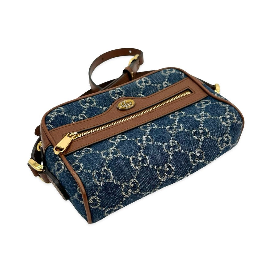 GG Denim Mini Ophidia Crossbody