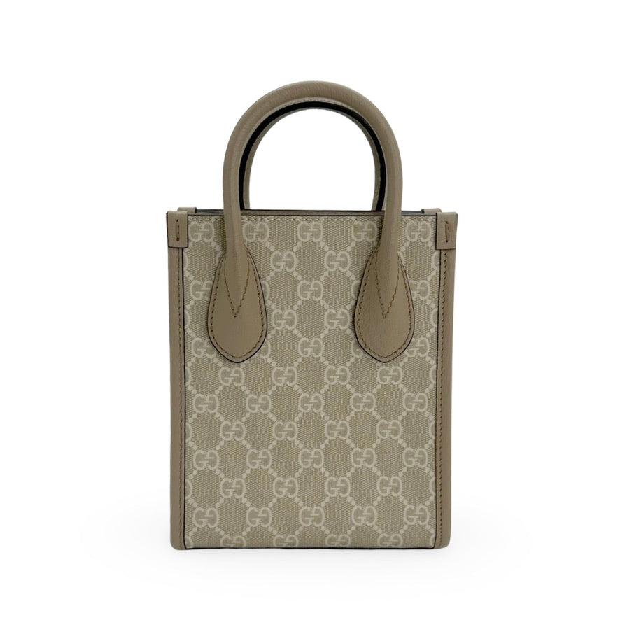 GUCCI: GG Supreme Interlocking G Mini Tote
