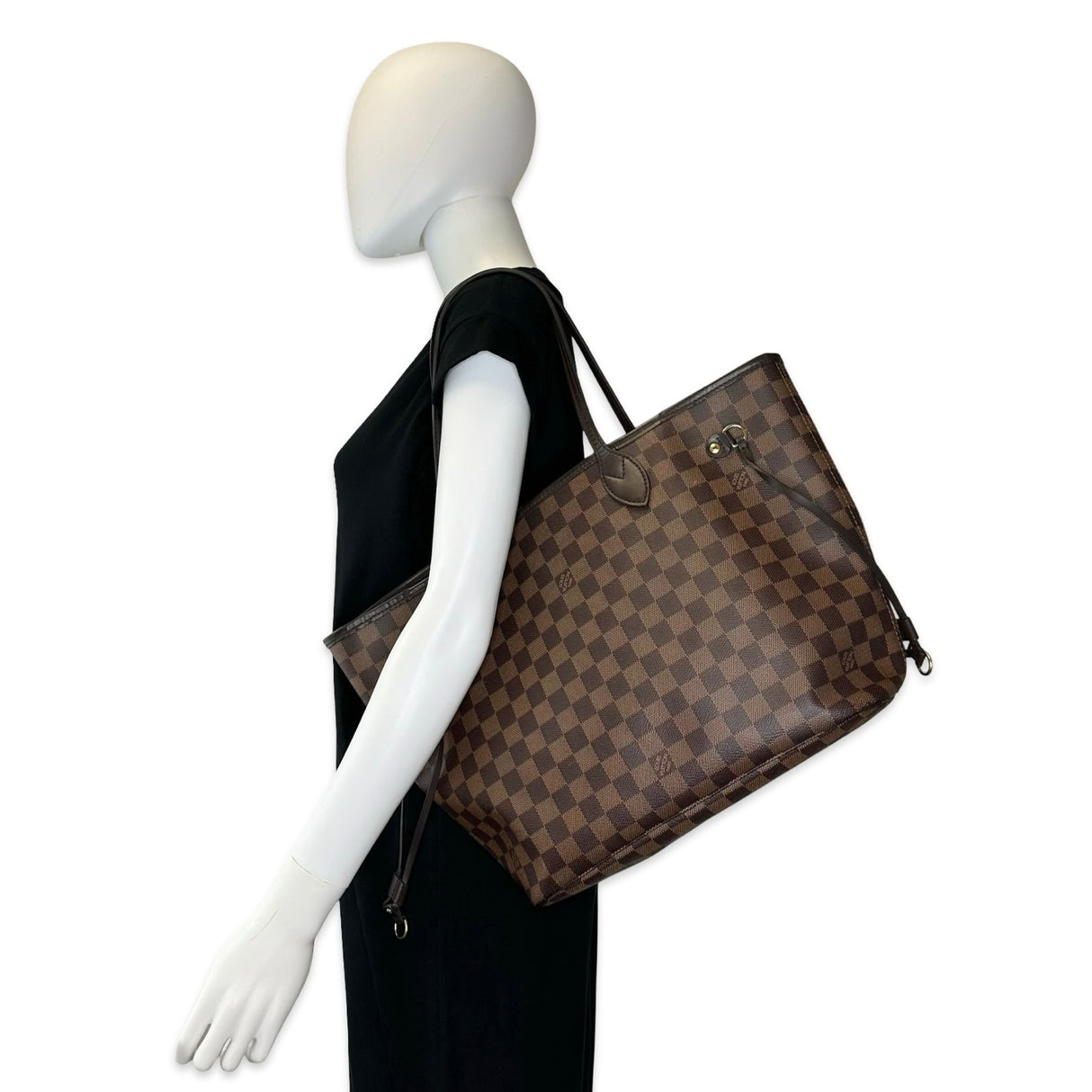LOUIS VUITTON: Damier Ebene Neverfull MM