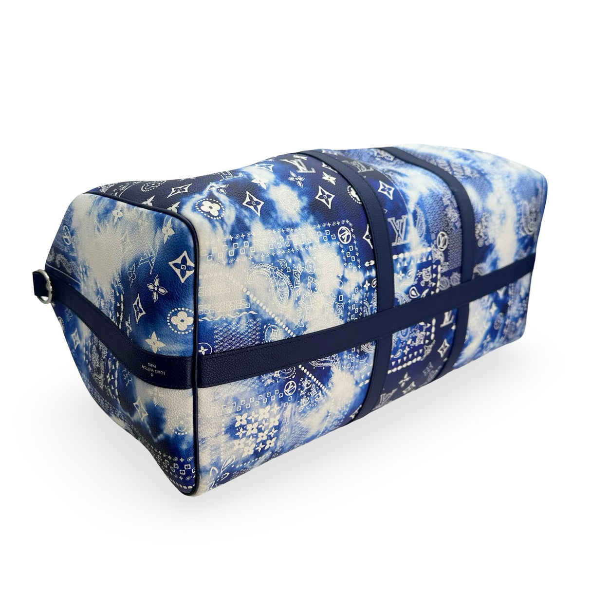 LOUIS VUITTON: Calfskin Monogram Bandana Keepall Bandouliere 50