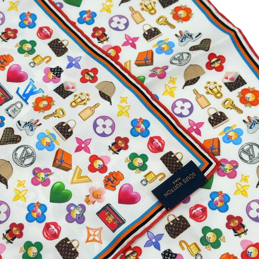 Silk LVMOJI Scarf