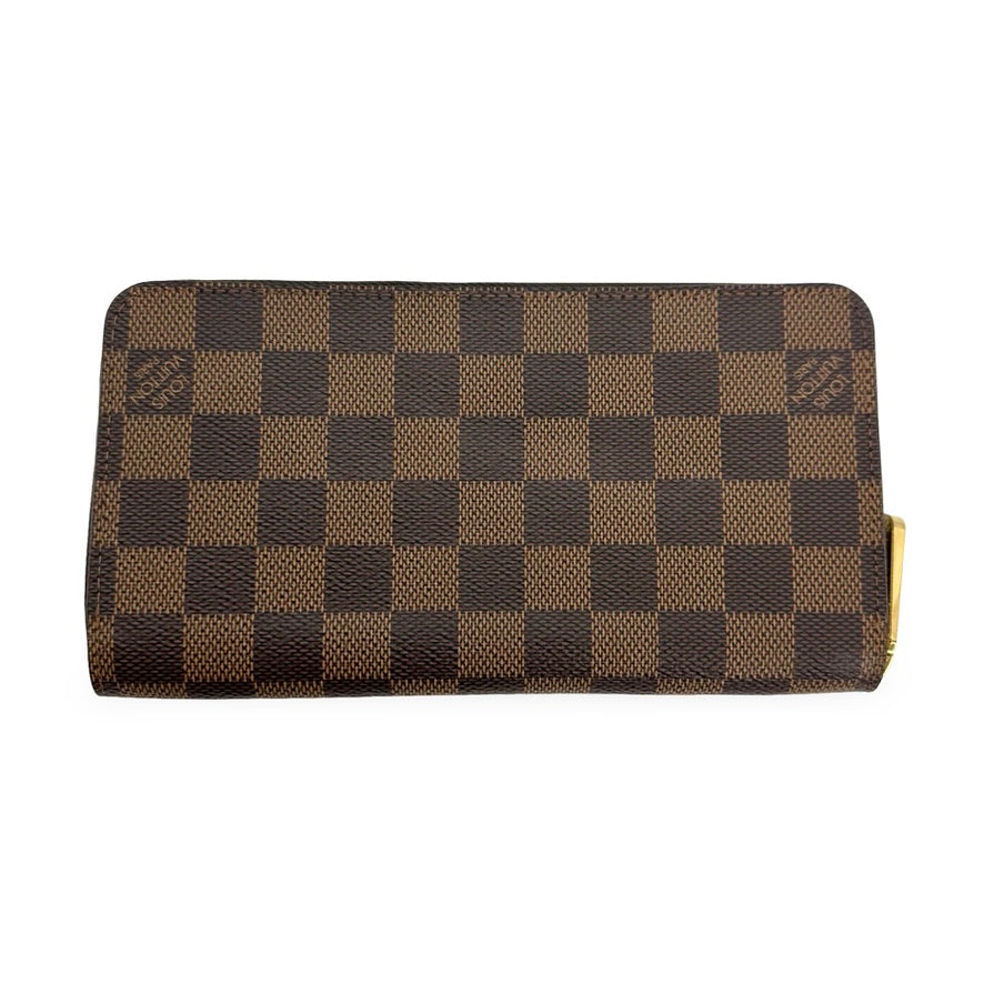 LOUIS VUITTON: Damier Ebene Zippy Wallet