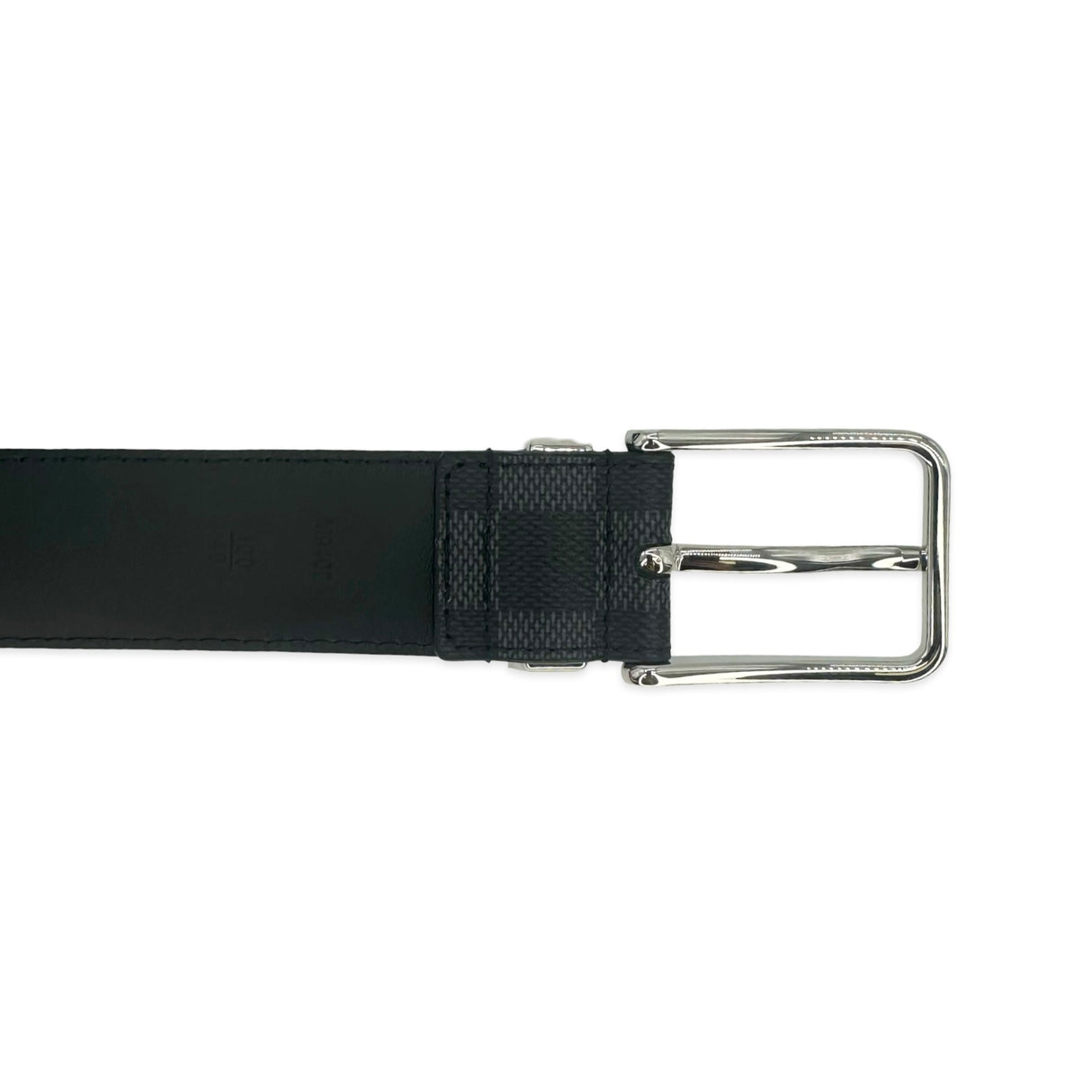 LOUIS VUITTON: Damier Graphite Pont Neuf Belt