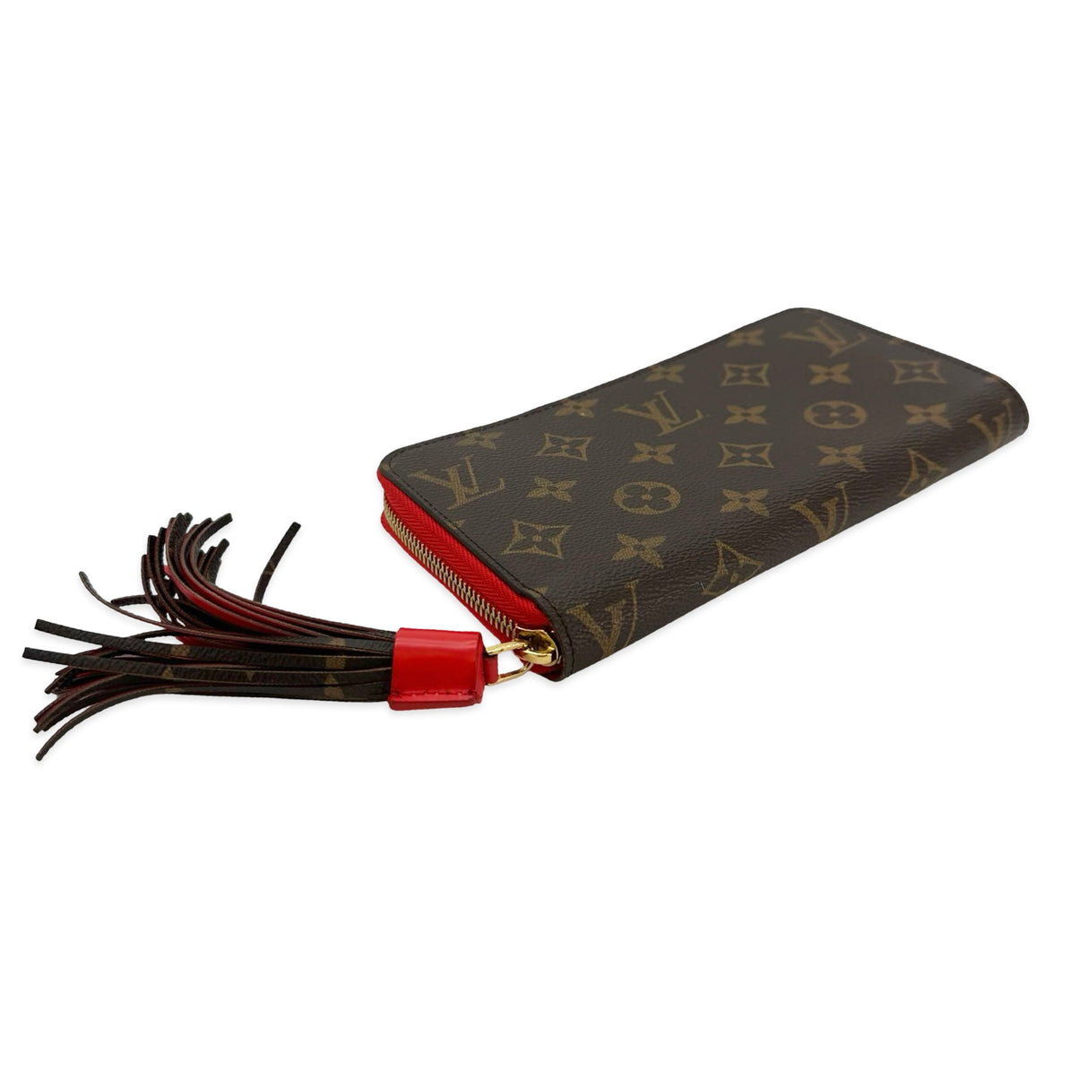 LOUIS VUITTON: Monogram Pompom Zippy Wallet