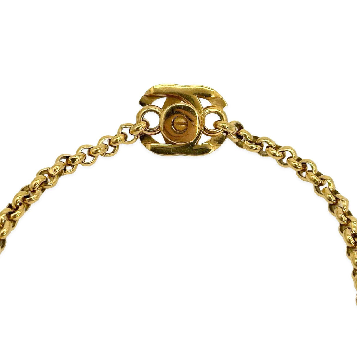 CC Twist Lock Woven Pendant Necklace