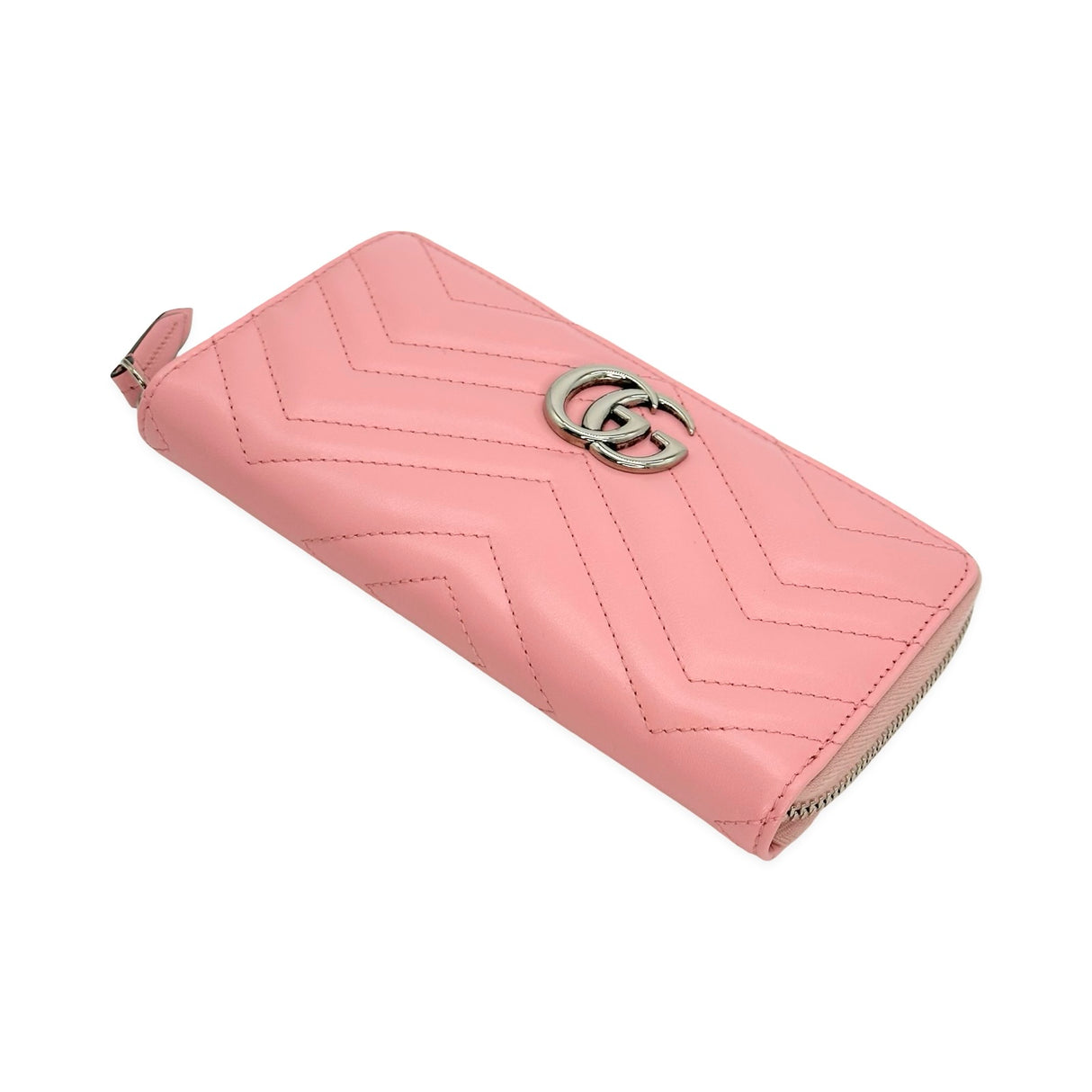 Quilted Leather GG Marmont Zip Around Wallet