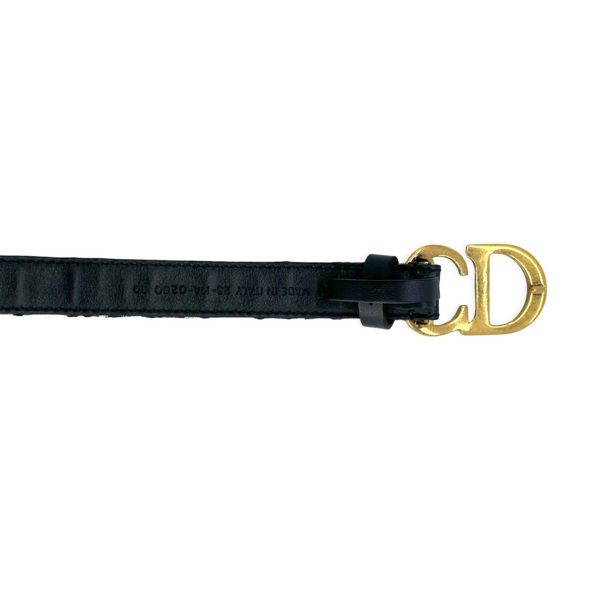 CHRISTIAN DIOR: Oblique Saddle Belt