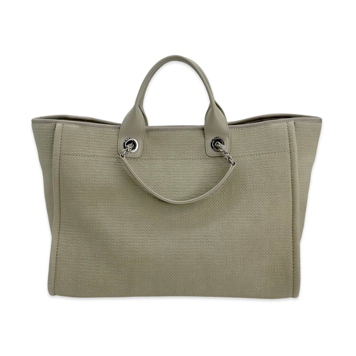 Tweed Canvas Large Deauville Tote