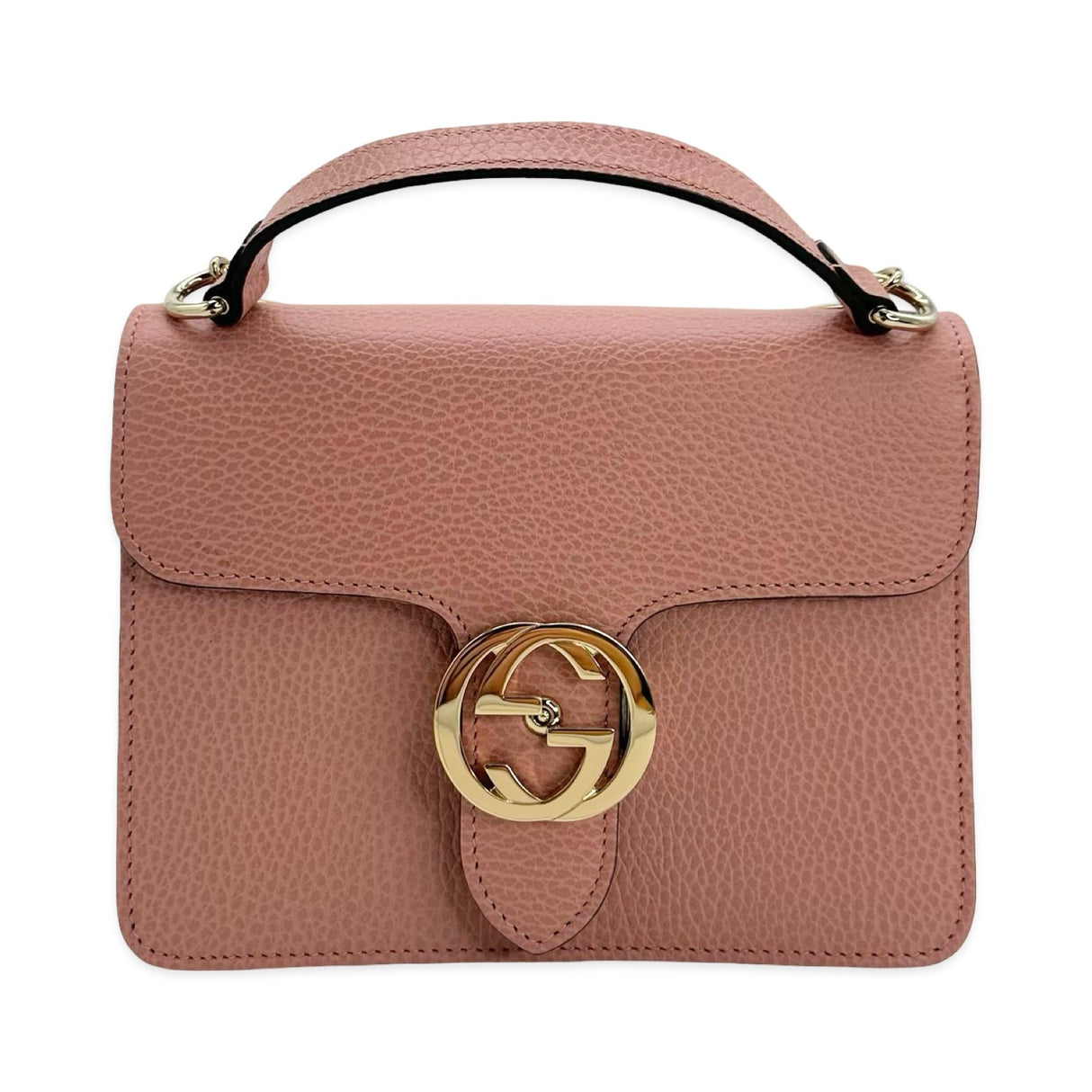 Calfskin Small Interlocking G Chain Bag