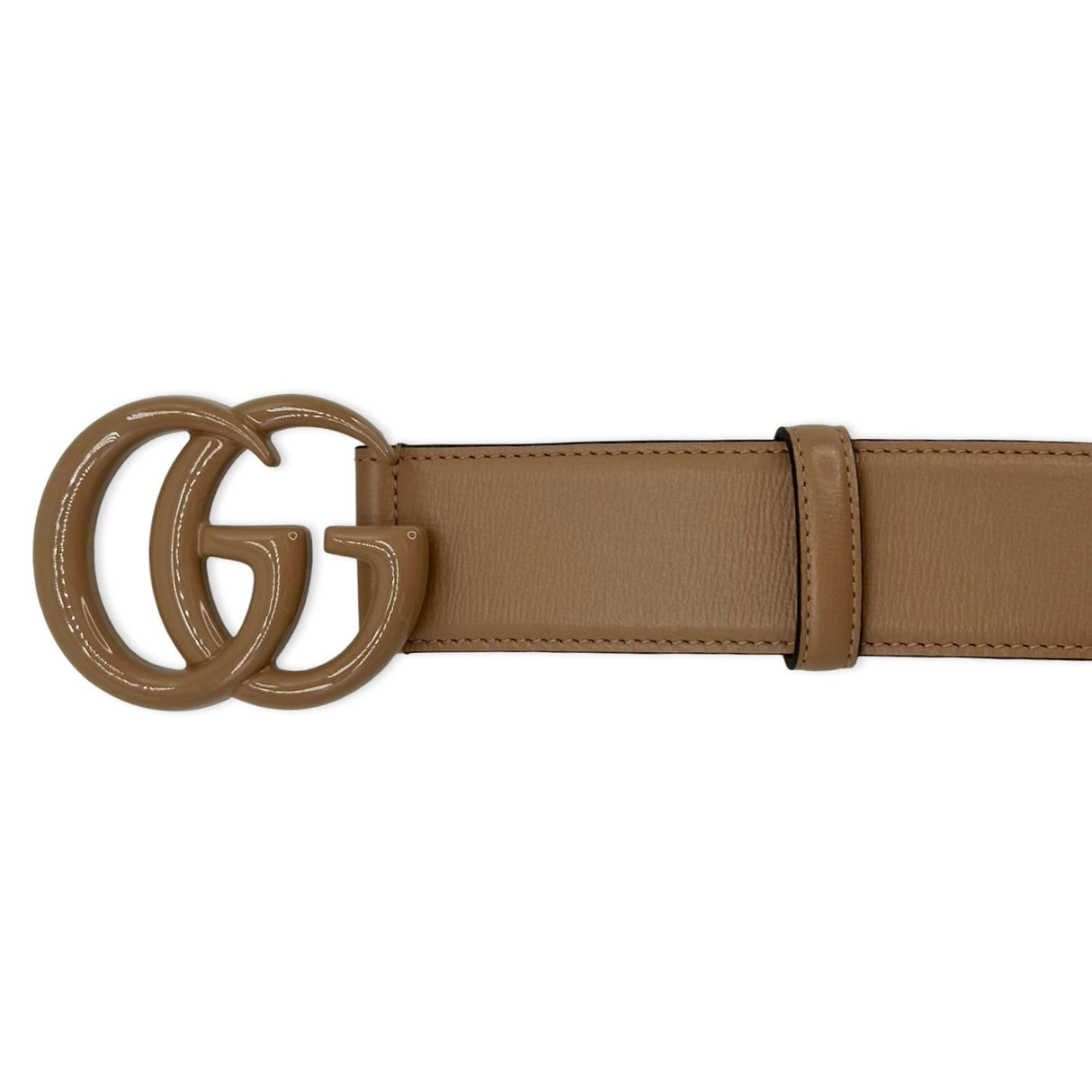 Calfskin GG Marmont Enamel Wide Belt