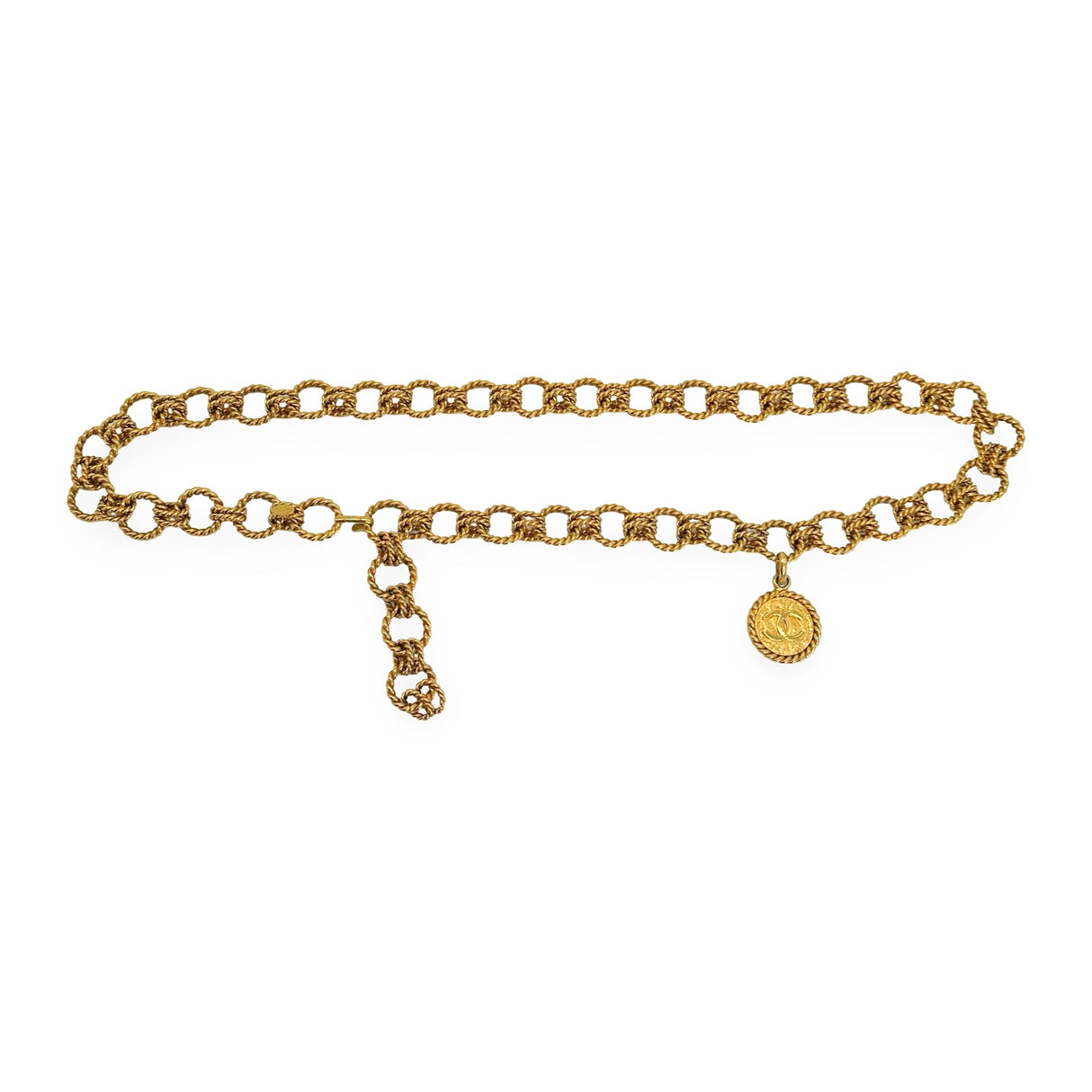 CHANEL: Twisted Chain CC Medallion Belt