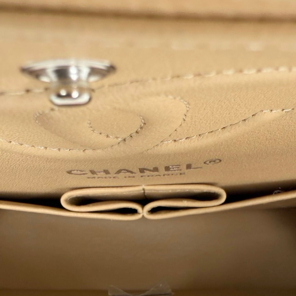 CHANEL: Quilted Caviar Medium Classic Double Flap