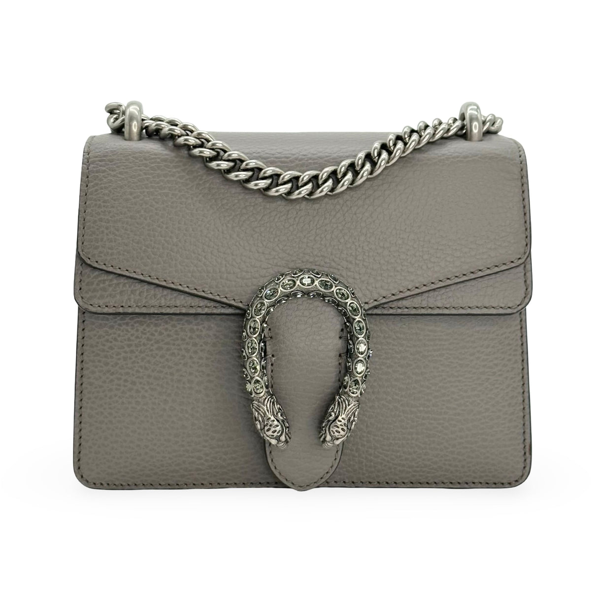 GUCCI: Leather Small Crystal Dionysus Chain Bag