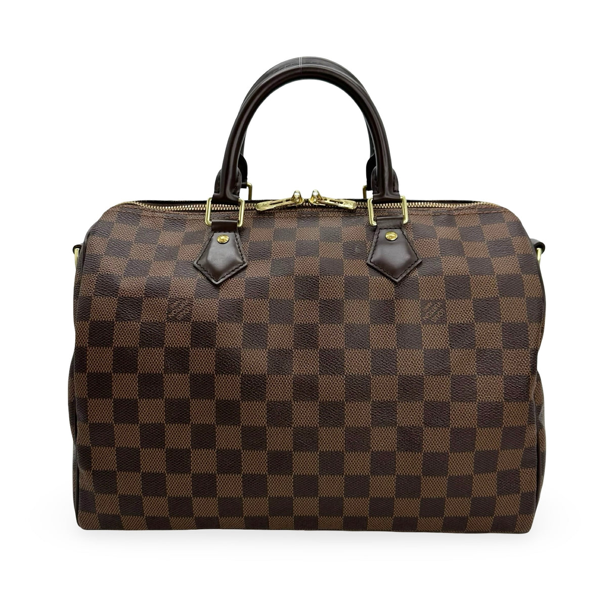 LOUIS VUITTON: Damier Ebene Speedy Bandouliere 30