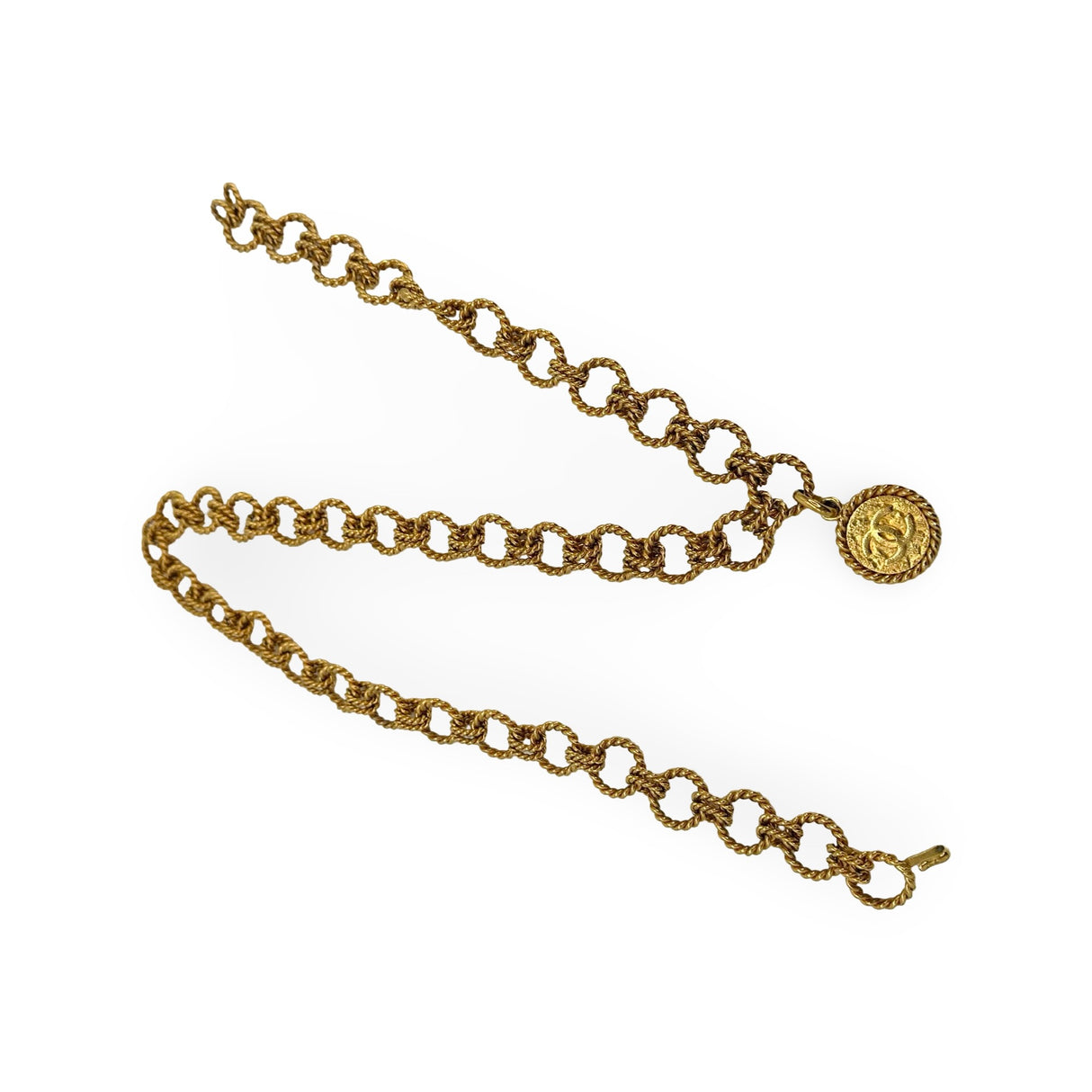 CHANEL: Twisted Chain CC Medallion Belt