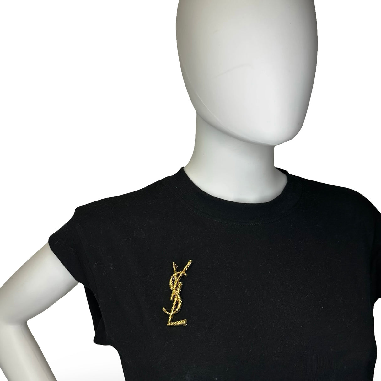 SAINT LAURENT: Cassandre Brooch