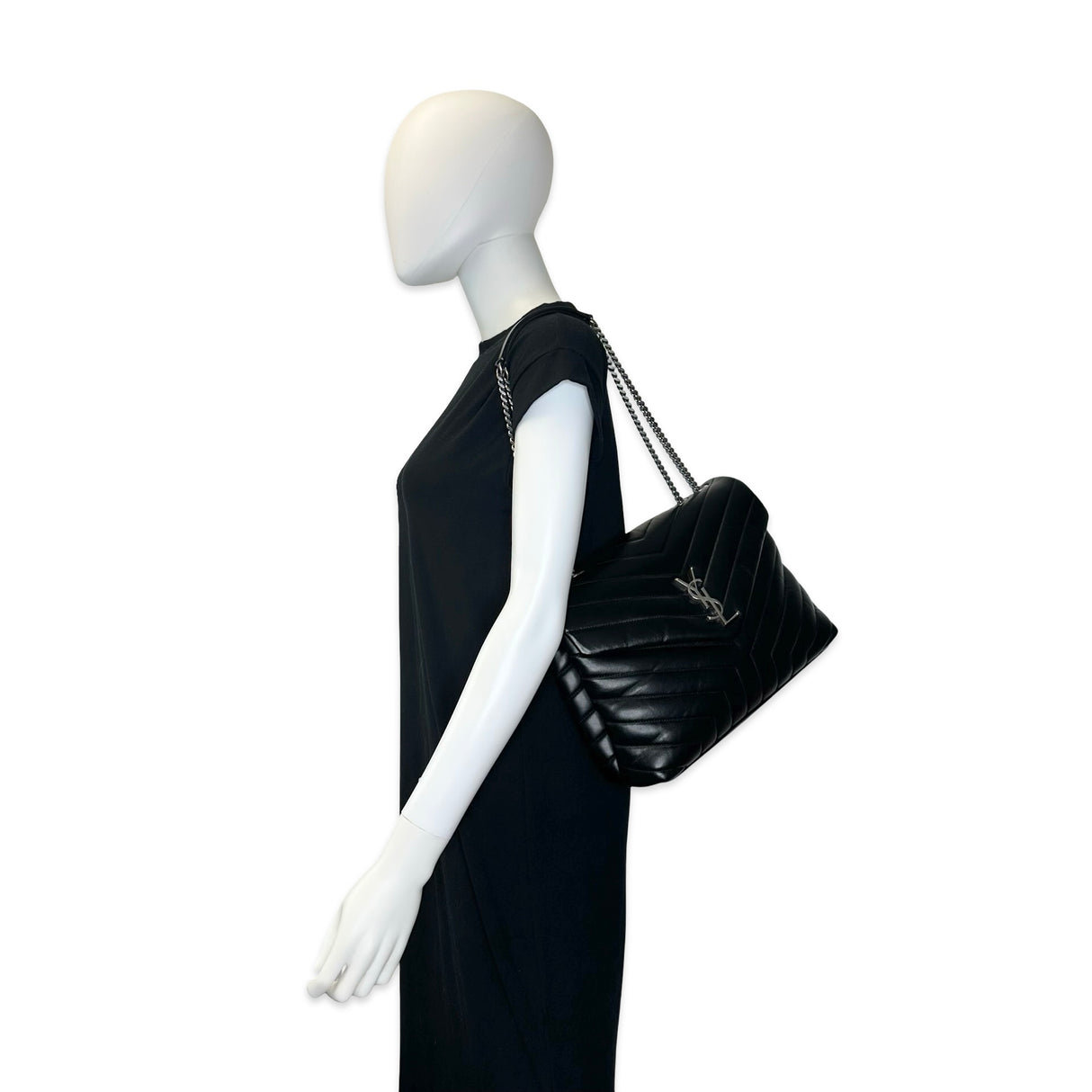 SAINT LAURENT: Quilted Leather Medium LouLou