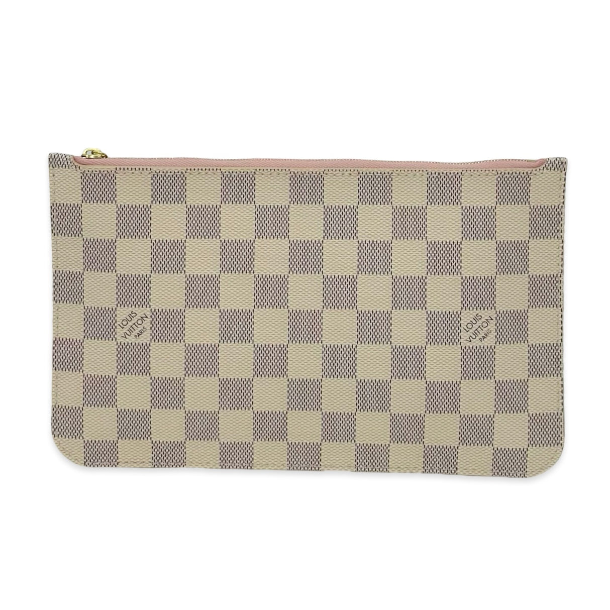 LOUIS VUITTON: Damier Azur Neverfull Pochette