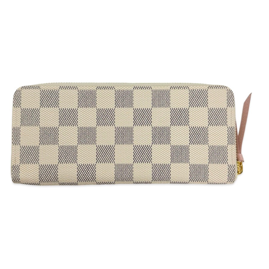 LOUIS VUITTON: Damier Azur Clemence Wallet