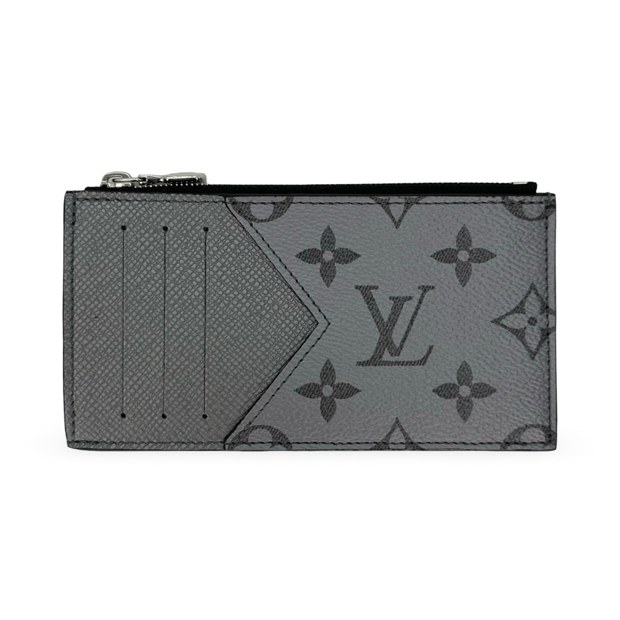 LOUIS VUITTON: Monogram Taigarama Coin Card Holder