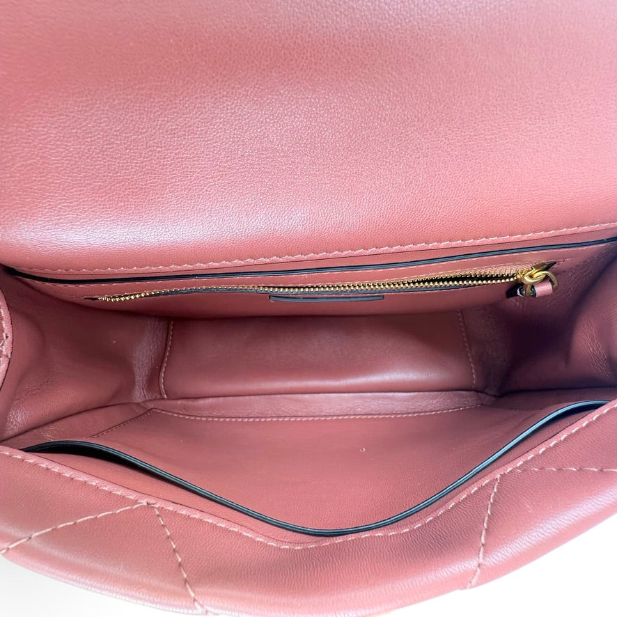 VALENTINO: Calfskin Small Roman Stud Chain Bag