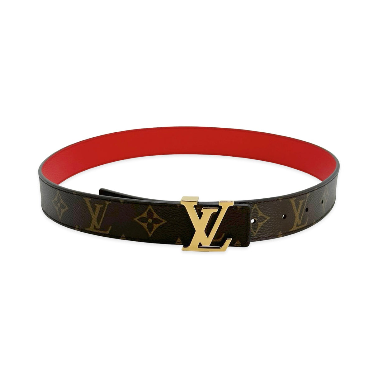 LOUIS VUITTON: Monogram Reversible Initiales Belt