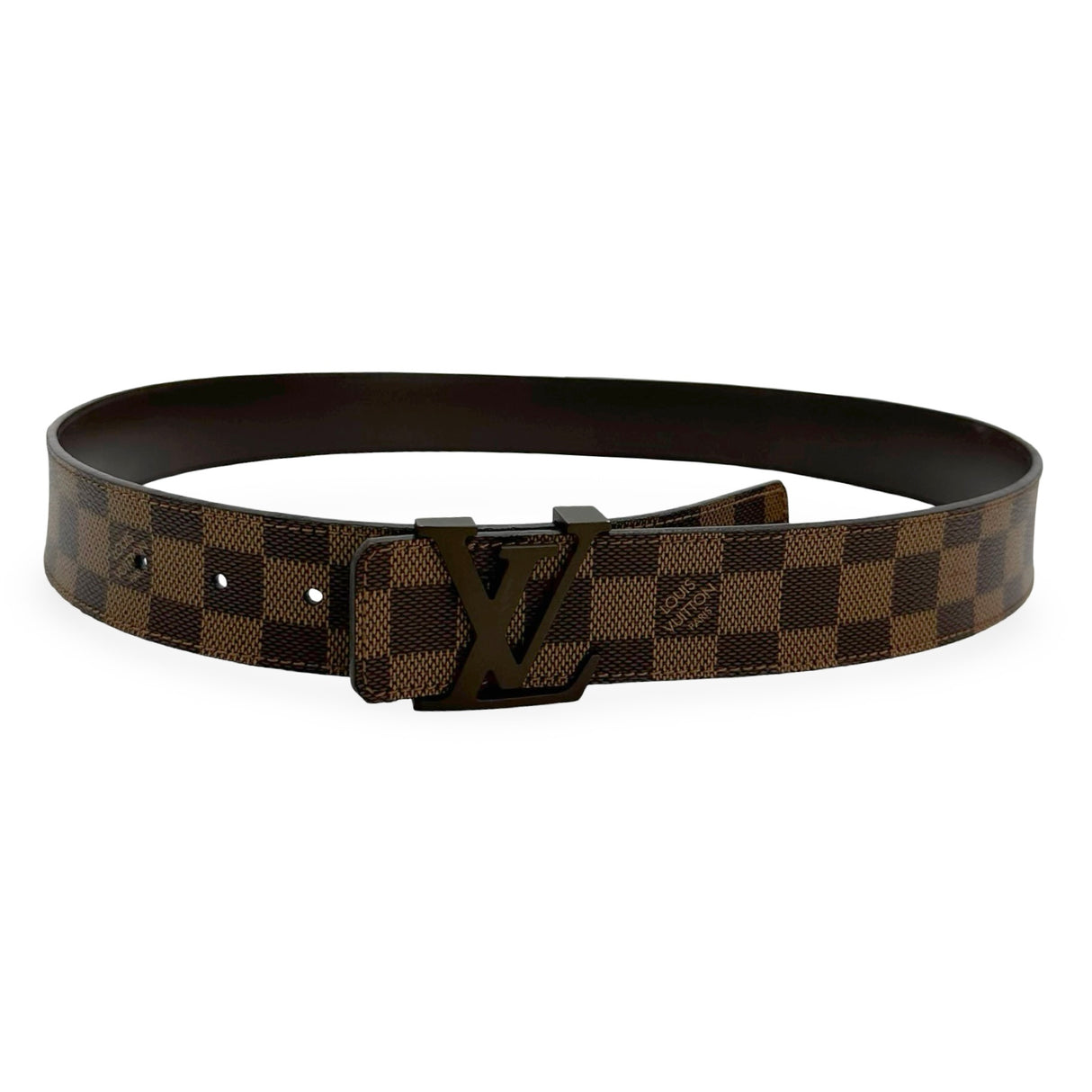 LOUIS VUITTON: Damier Ebene Initiales Belt