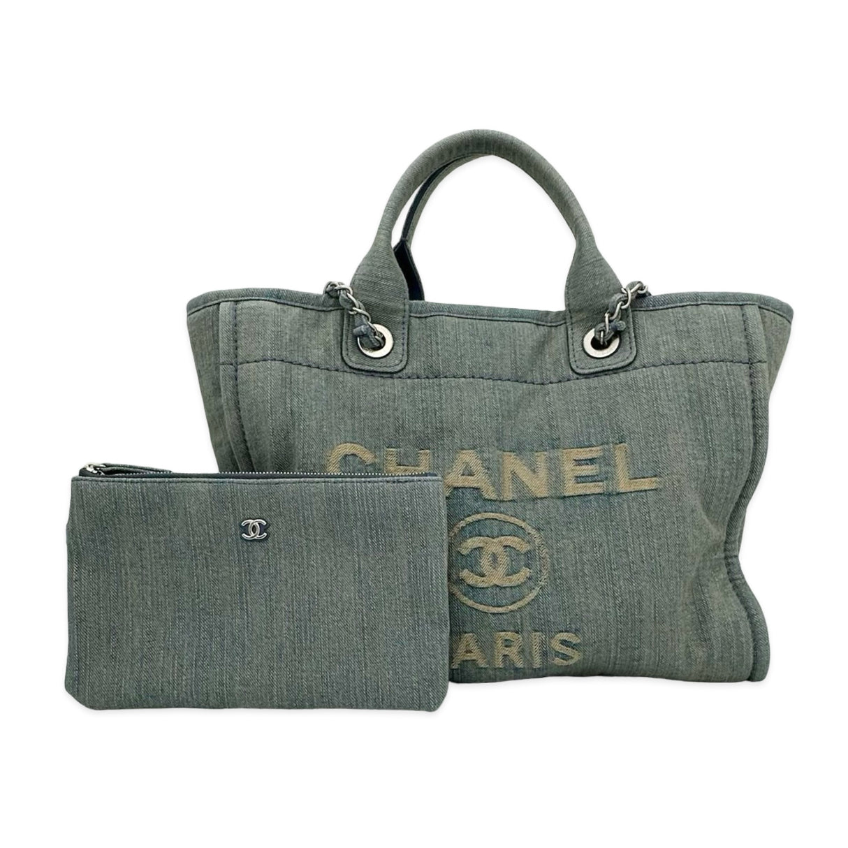 CHANEL: Denim Small Deauville Tote