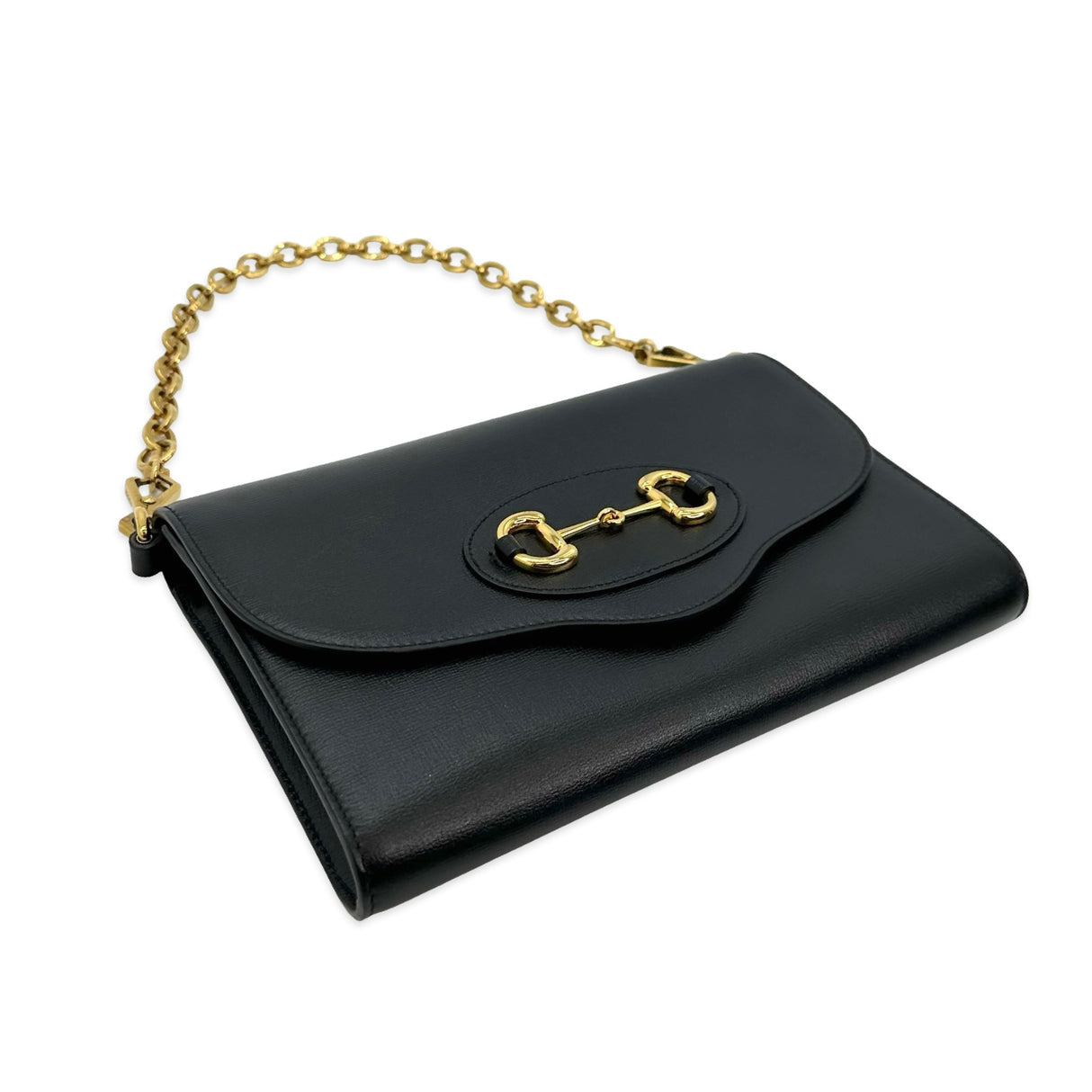 GUCCI: Leather Horsebit 1955 Small Shoulder Bag
