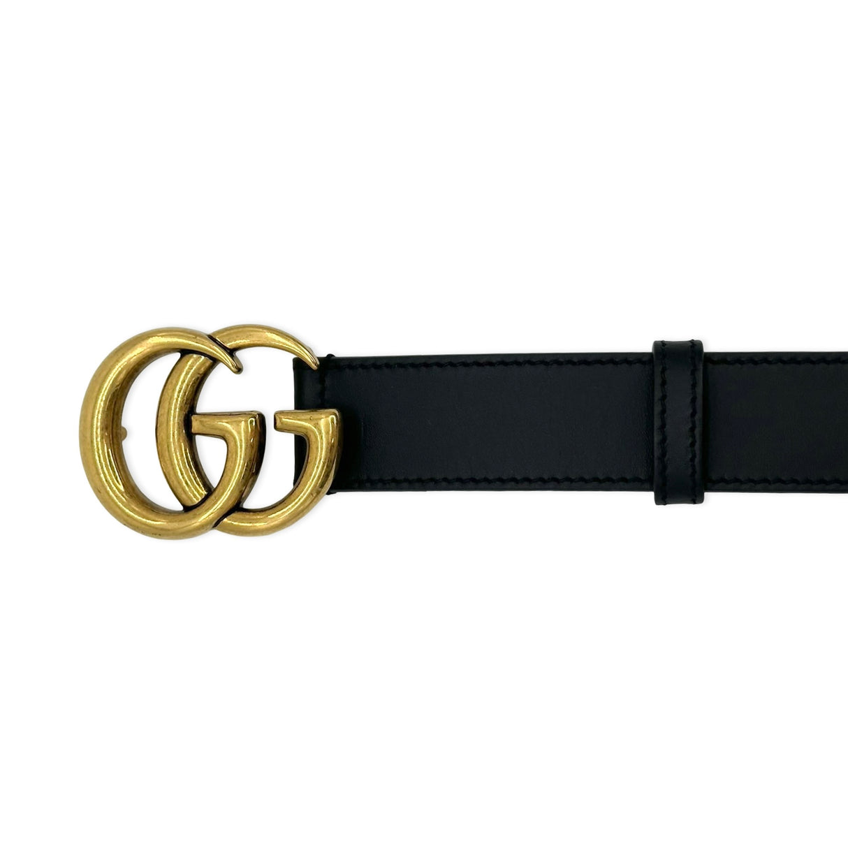 GUCCI: Leather GG Marmont Thin Belt