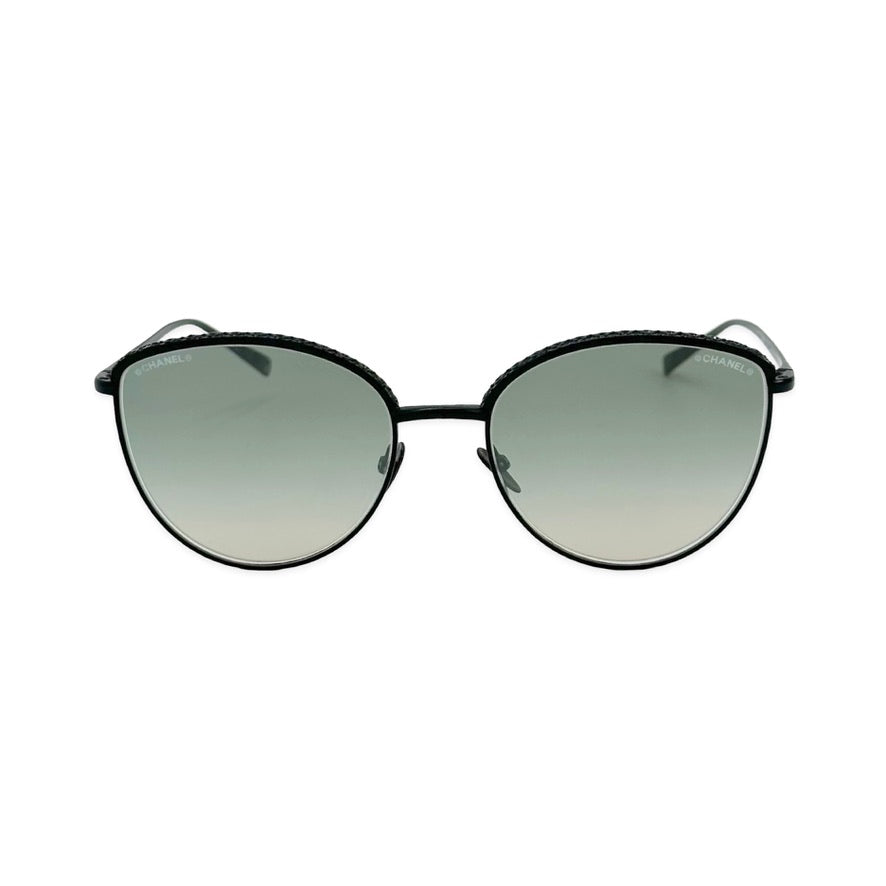 CHANEL: Metal Crystal Sunglasses