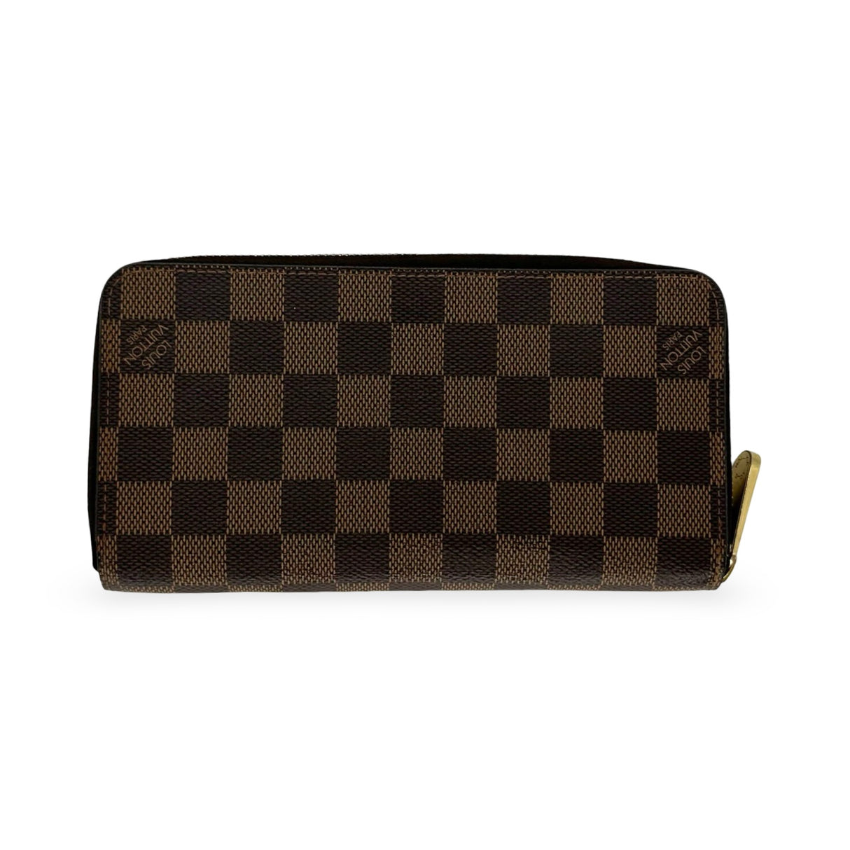 LOUIS VUITTON: Damier Ebene Zippy Wallet