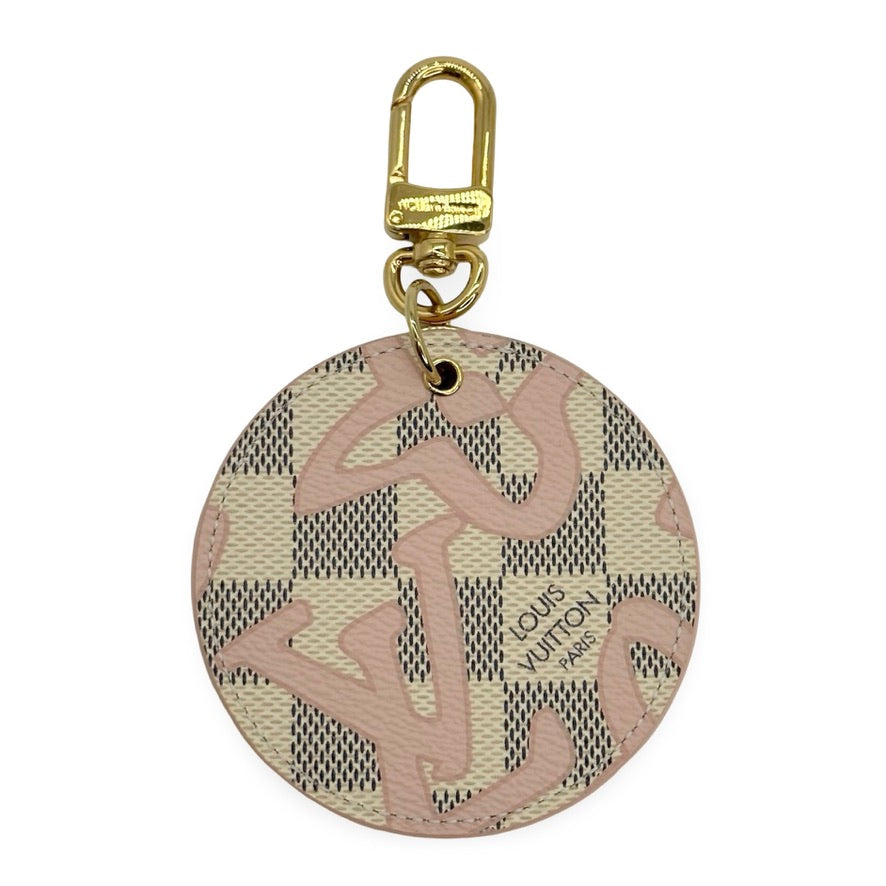 LOUIS VUITTON: Damier Azur Graffiti Bag Charm