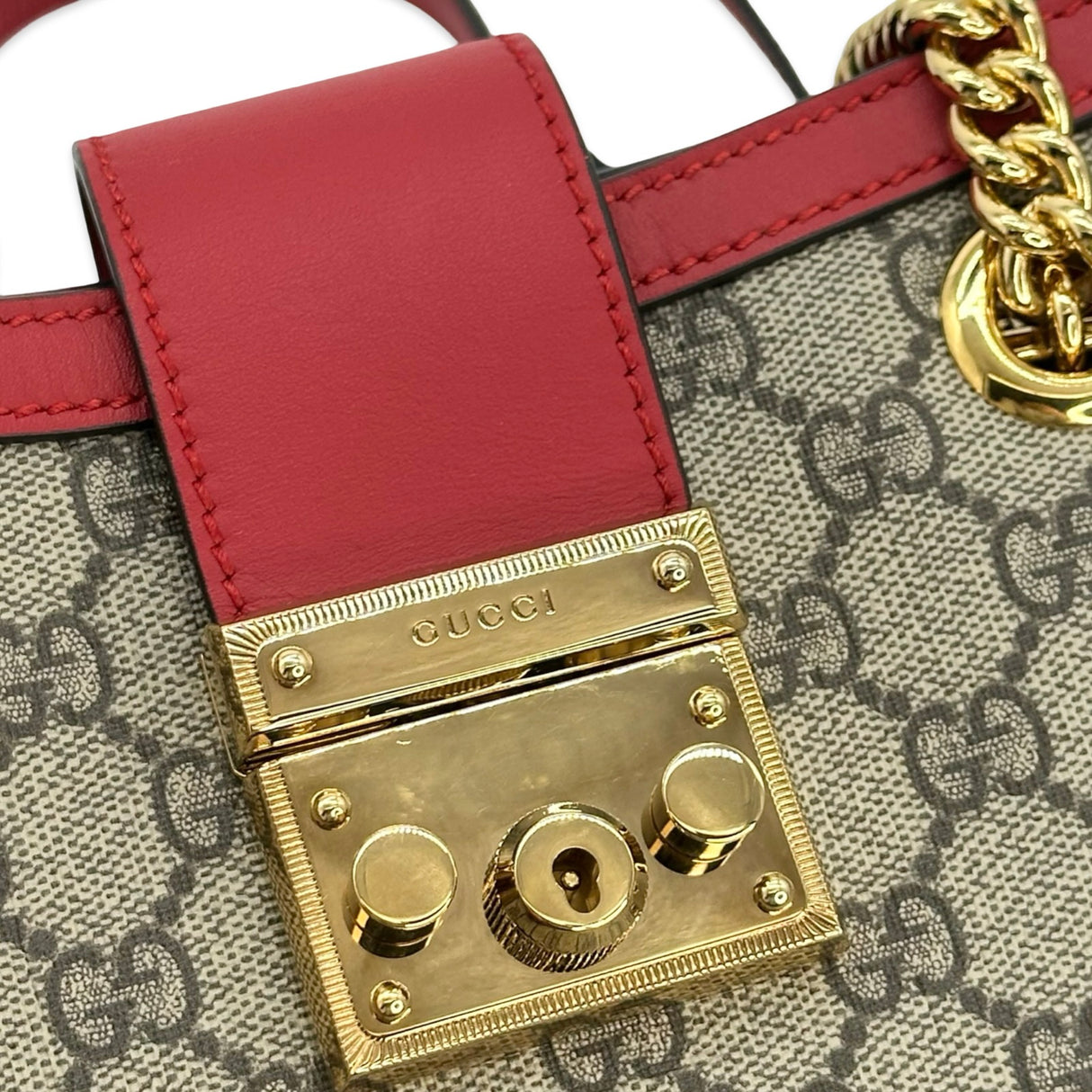 GG Supreme Small Padlock Tote
