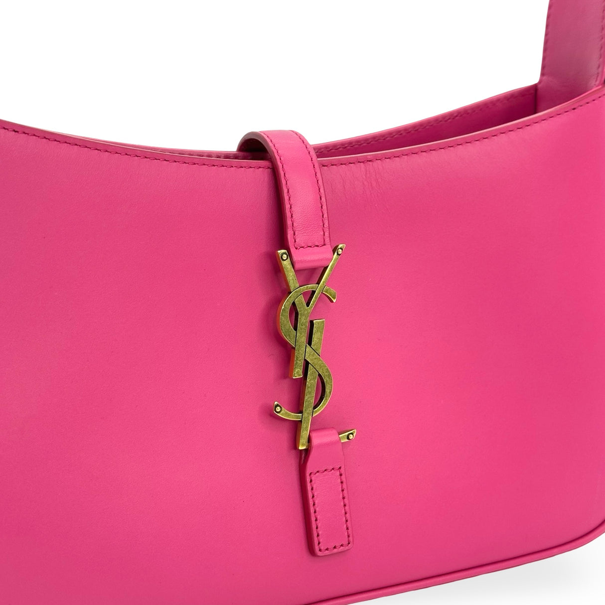 SAINT LAURENT: Leather Le 5 a 7 Shoulder Bag