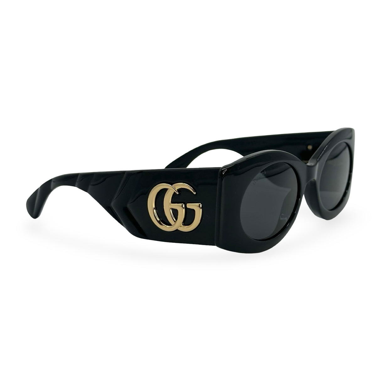 GUCCI: GG Wide Oval Sunglasses