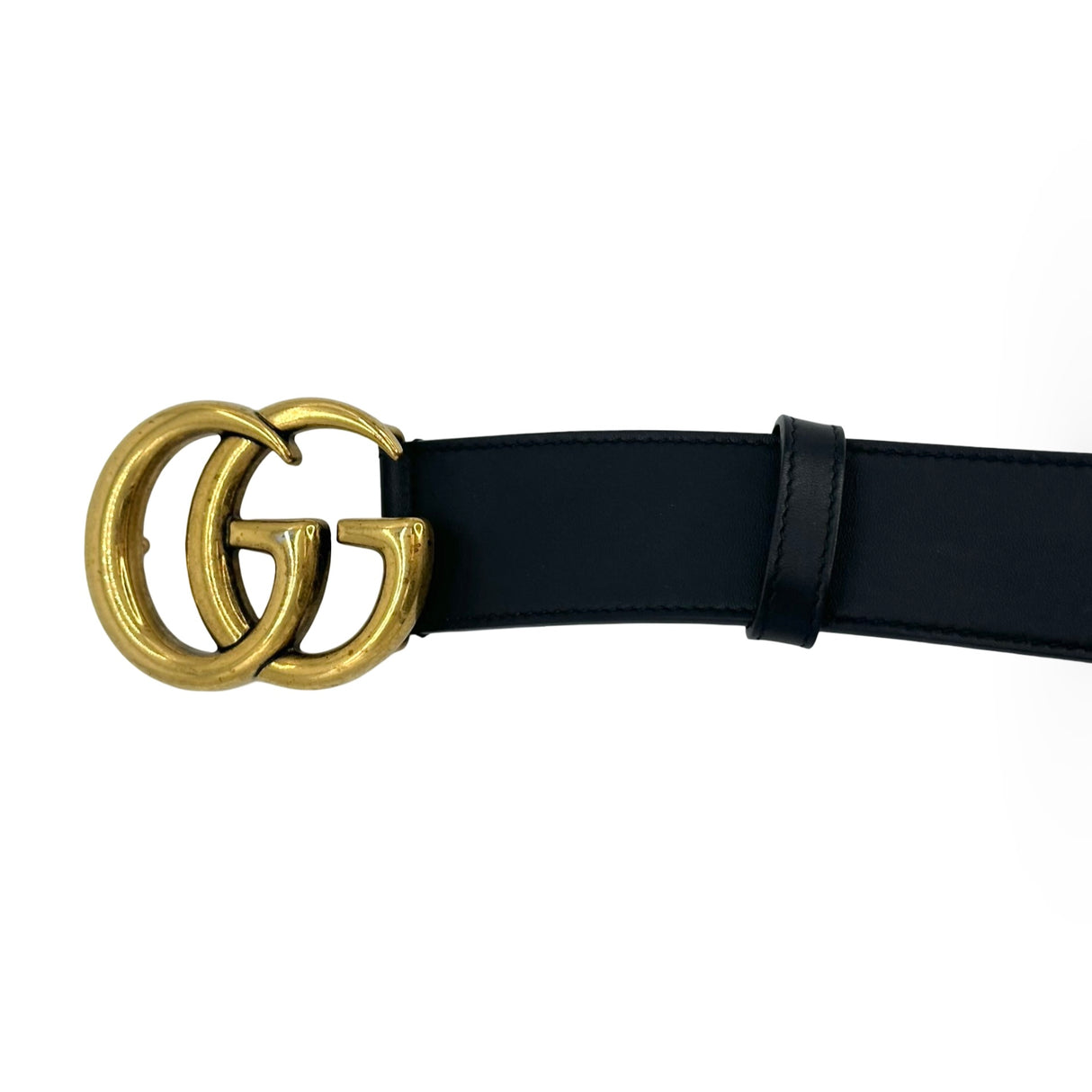 GUCCI: Leather GG Marmont Wide Belt