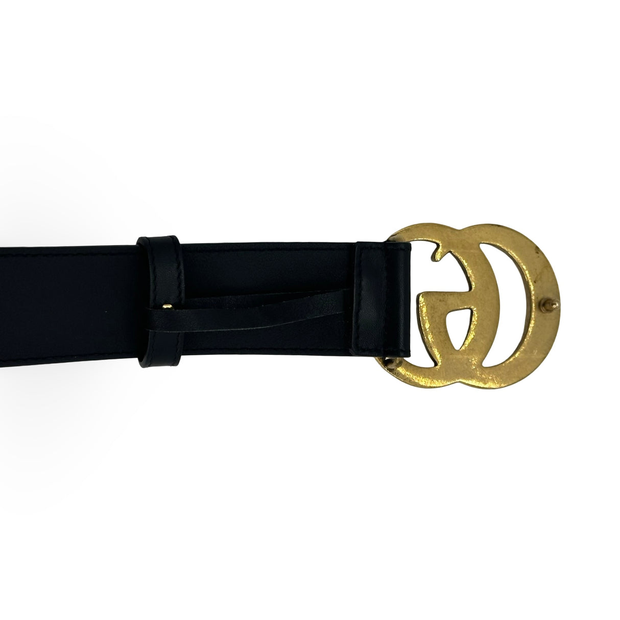 GUCCI: Leather GG Marmont Wide Belt