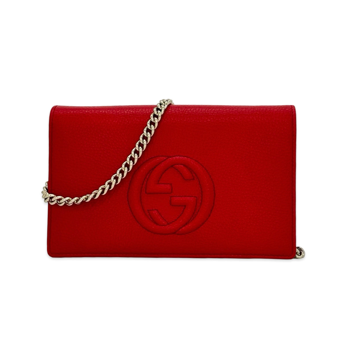 GUCCI: Leather Soho Chain Wallet