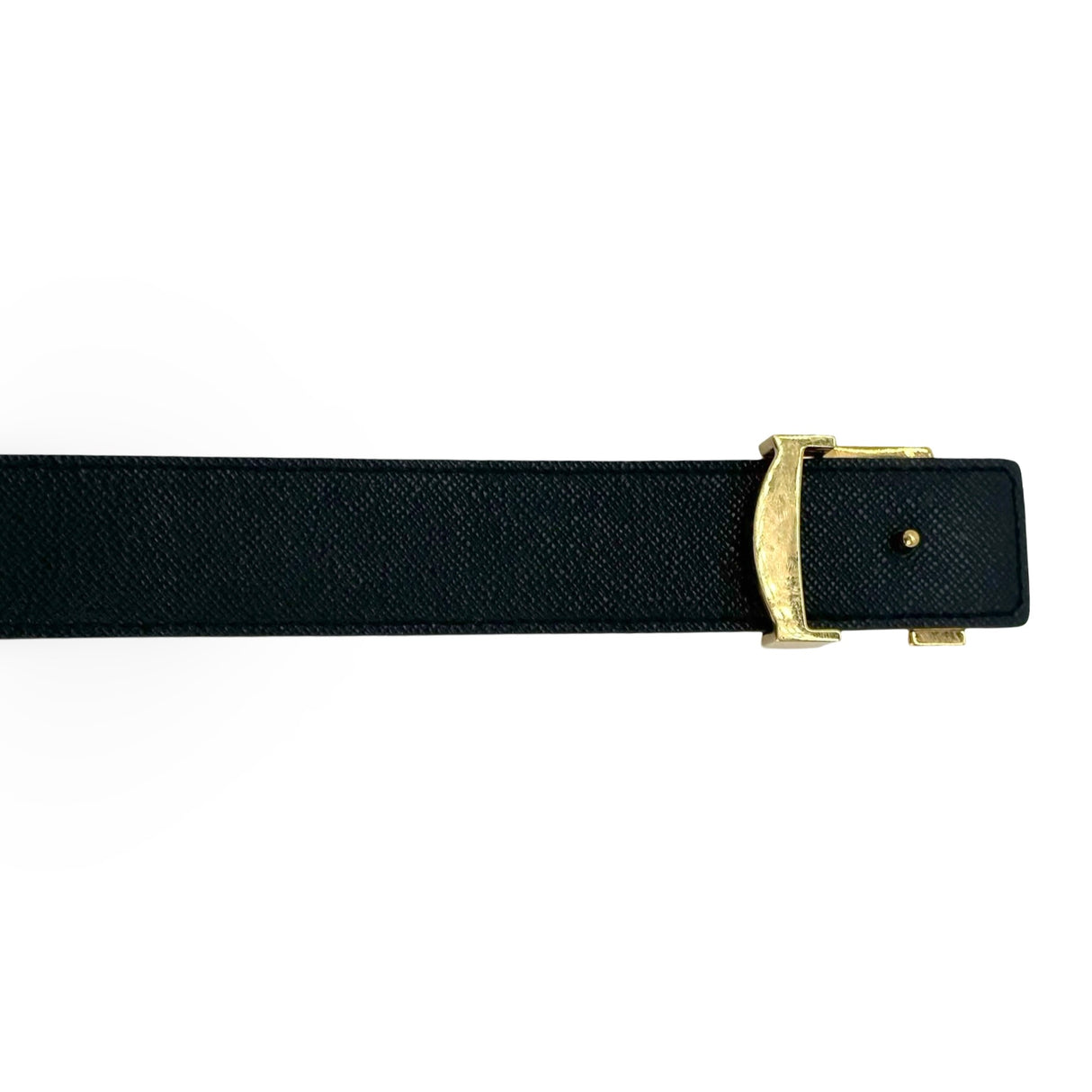 LOUIS VUITTON: Monogram Reversible LV Initiales Belt