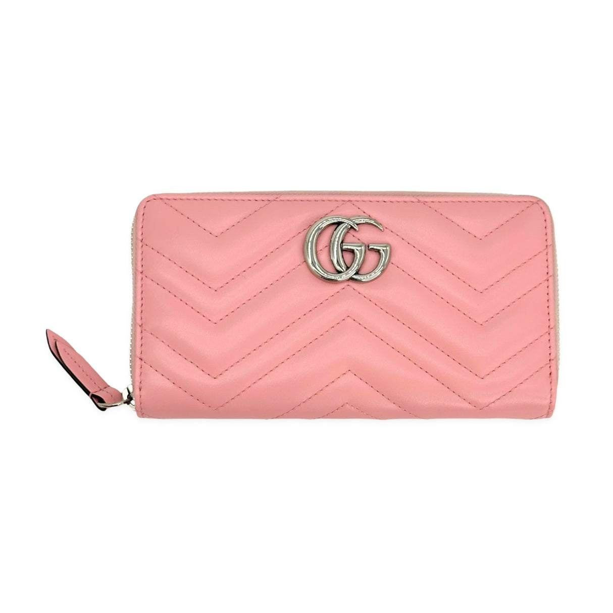 Quilted Leather GG Marmont Zip Around Wallet