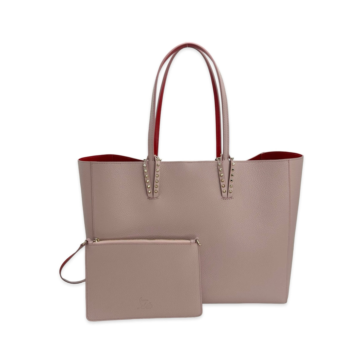 Calfskin Large Spiked Cabata Tote