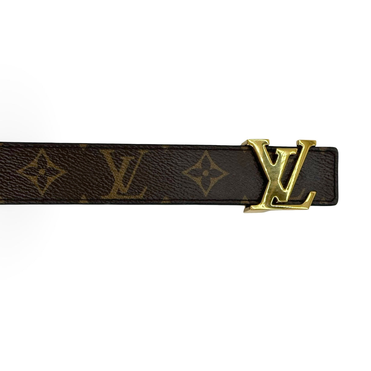 LOUIS VUITTON: Monogram Reversible LV Initiales Belt