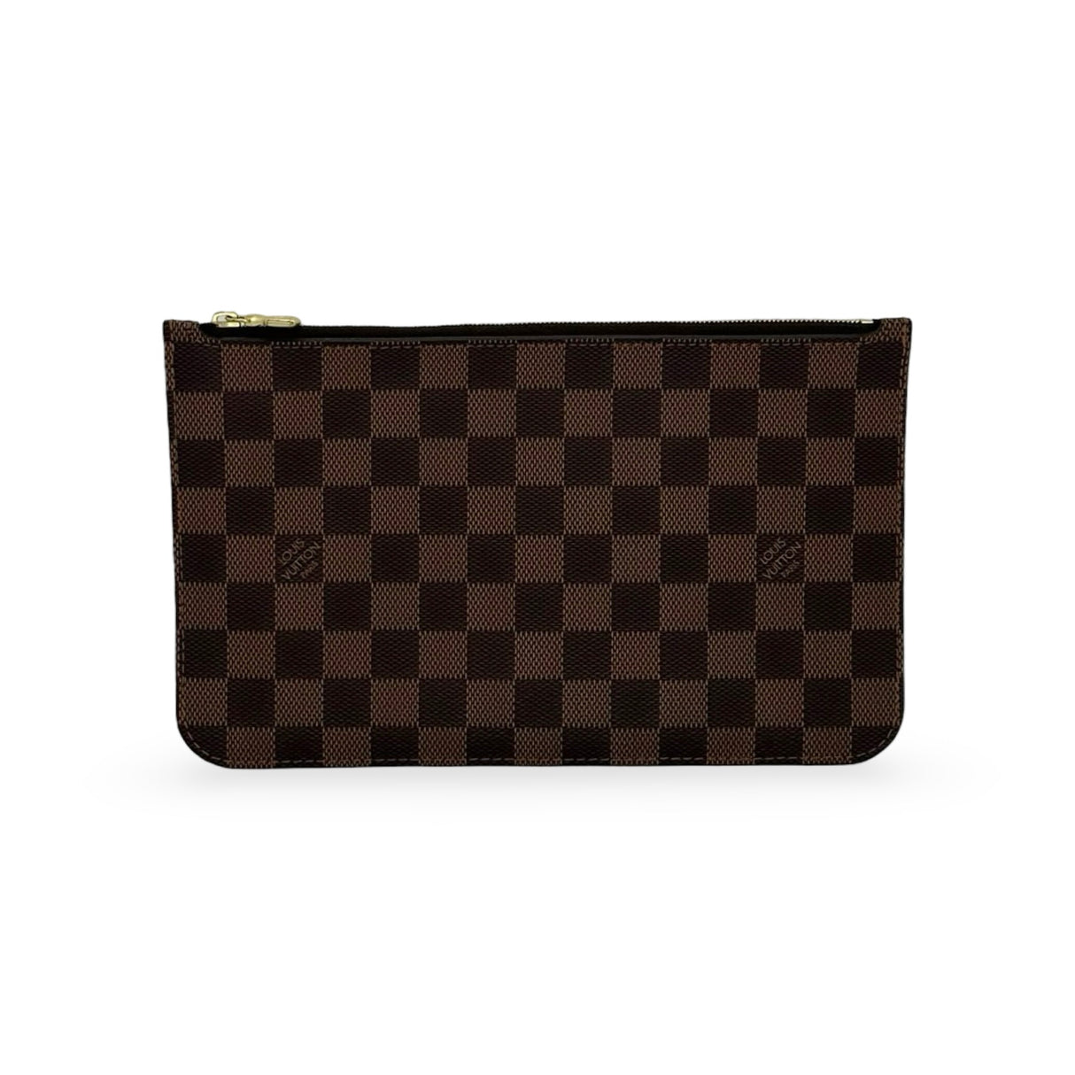 LOUIS VUITTON: Damier Ebene Neverfull Pochette