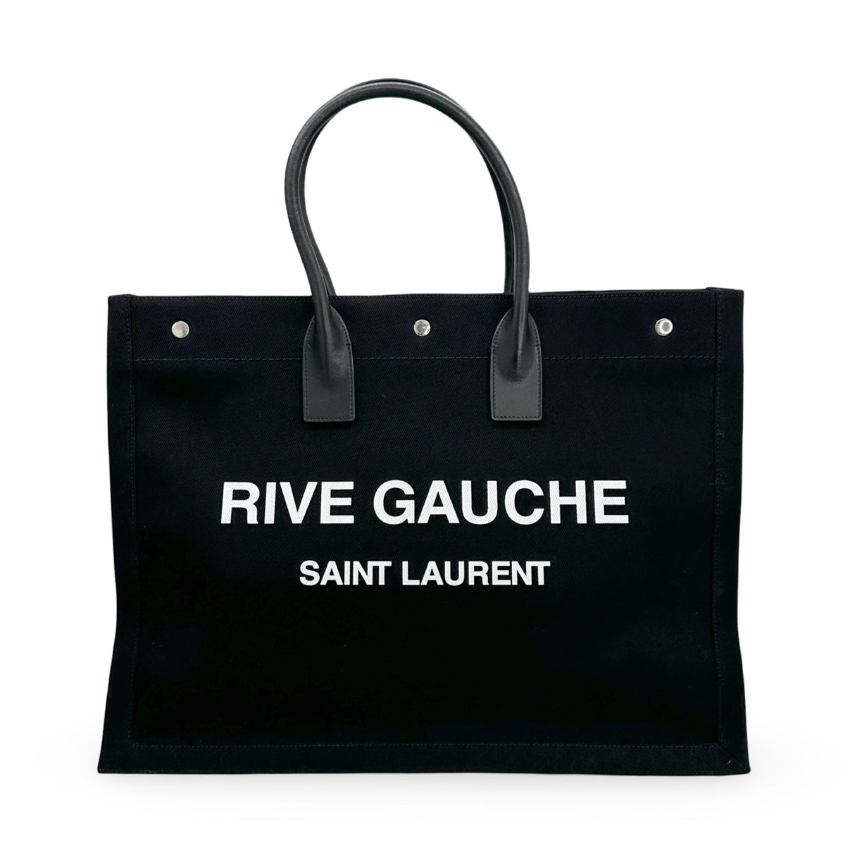 SAINT LAURENT: Canvas Rive Gauche Tote