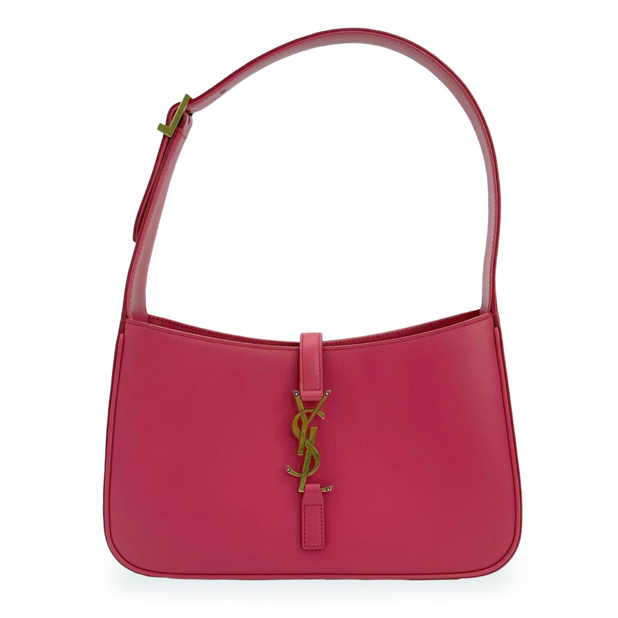 SAINT LAURENT: Leather Le 5 a 7 Shoulder Bag